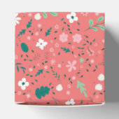 かわいい秋の花イラストレーション花柄 フェイバーボックス (上部)