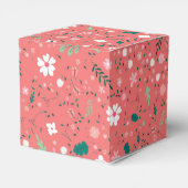 かわいい秋の花イラストレーション花柄 フェイバーボックス (裏面サイド)