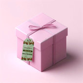 かわいい秋の落ち葉と実のウェディングシャワー ギフトタグ