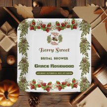 かわいい秋の落ち葉と実のウェディングシャワー