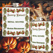 かわいい秋の葉の秋のベリースウィートブライダルシャワー フラスク