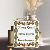 かわいい秋の葉の秋のベリースウィートブライダルシャワー フラスク