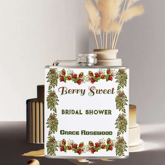 かわいい秋の葉の秋のベリースウィートブライダルシャワー フラスク