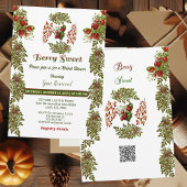 かわいい秋の葉の秋のベリースウィートブライダルシャワー 招待状