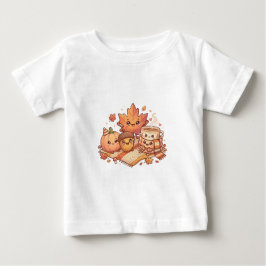 かわいい秋の赤ちゃんTシャツ ベビーTシャツ