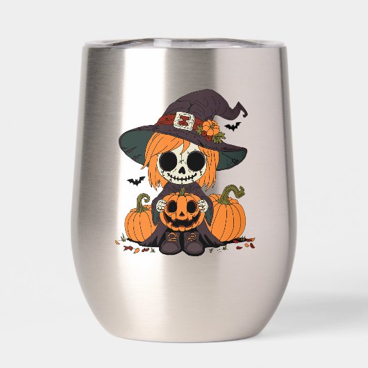 かわいい秋の魔女 (背面)