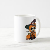 かわいい秋の魔女 コーヒーマグカップ (正面右)
