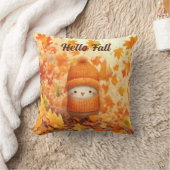 かわいい秋の鳥秋 クッション (ブランケット)