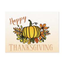 かわいい秋カボチャ幸せな感謝祭