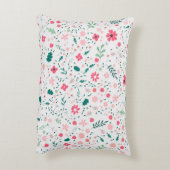 かわいい秋カラフルの花図解入りの、写真付きの柄 アクセントクッション (裏面(縦))