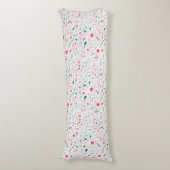 かわいい秋カラフルの花図解入りの、写真付きの柄 ボディピロー (正面縦)