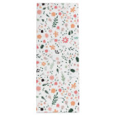 かわいい秋カラフルの花図解入りの、写真付きの柄 ワインギフトバッグ (裏面)