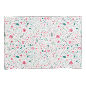 かわいい秋カラフルの花図解入りの、写真付きの柄 枕カバー (正面右)