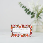 かわいい秋キツネカボチャacornメープルリーフウォーターカラー 予約カード (スタンド正面)