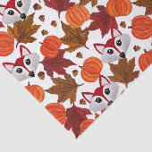 かわいい秋キツネカボチャacornメープルリーフウォーターカラー 薄葉紙 (詳細)