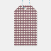 かわいい秋グリーン&プラムカボチャをテーマにした赤ちゃんシャワー ギフトタグ (裏面)