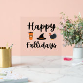 かわいい秋シーズンハッピーファリデイズサンクスギビングホール アクリルサイン (ウェディング)