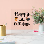 かわいい秋シーズンハッピーファリデイズサンクスギビングホール アクリルサイン (ウェディング)