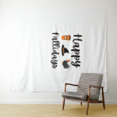 かわいい秋シーズンハッピーファリデイズサンクスギビングホール タペストリー (インサイチュ(横))