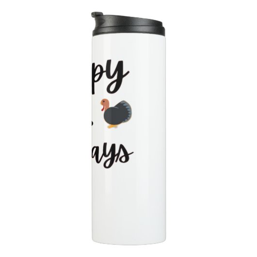 かわいい秋シーズンハッピーファリデイズサンクスギビングホール タンブラー (回転右)