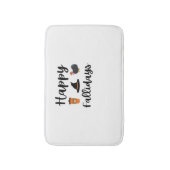 かわいい秋シーズンハッピーファリデイズサンクスギビングホール バスマット (正面縦)