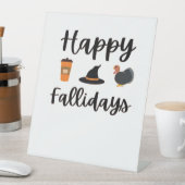 かわいい秋シーズンハッピーファリデイズサンクスギビングホール 台座サイン (インサイチュ)