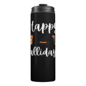 かわいい秋シーズンファン幸せな偽りの日感謝祭 タンブラー (正面)