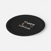 かわいい秋シーズンファン幸せな偽りの日感謝祭 ペーパープレート (アングル)