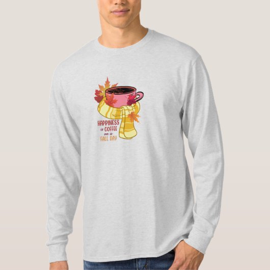 かわいい秋スイーツ秋/コーヒー Tシャツ (正面)