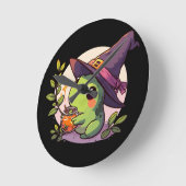 かわいい秋ハムスターヨガ ラウンド壁時計 (傾斜)