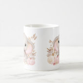 かわいい秋ピンクゾウとカボキンマグ コーヒーマグカップ (中央)