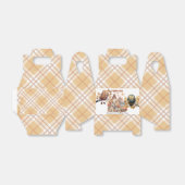 かわいい秋フクロウ&リス男の子誕生日 フェイバーボックス (折り畳みなし)