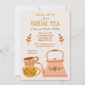 かわいい秋ブライダルティーパーティー 招待状 (正面)