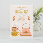かわいい秋ブライダルティーパーティー 招待状 (スタンド正面)