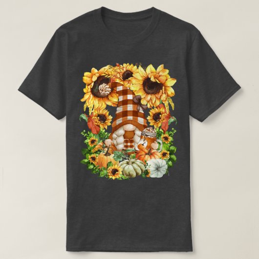 かわいい秋ヤールおばあちゃん格言for女性と秋 tシャツ (デザイン正面)