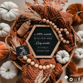 かわいい秋妊娠のお知らせ 招待状