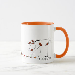 かわいい秋季の馬のマグ マグカップ