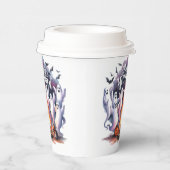 かわいい秋幽霊ハッピーハローウィン紙カップ 紙コップ (右)