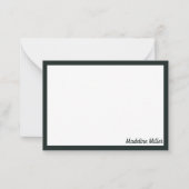 かわいい秋植物本棚 ノートカード (正面)