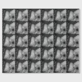 かわいい秋田ねむりのクリスマス犬 ラッピングペーパー (フラット)