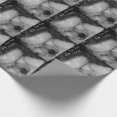 かわいい秋田ねむりのクリスマス犬 ラッピングペーパー (角)