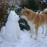 かわいい秋田キスをする雪だるま秋田写真 ポストカード<br><div class="desc">雪素晴らし秋田雪だるまと赤い日本おもしろいの秋田の女の子が雪の秋田を優しいクリスマスキスで写し与えたクリスマスハガキ。雪の秋田はクリスマス直後の厚い12月の雪の中に建てられ、写真の背景には雪に覆われた低木が見える。雪だるま秋田はおもしろい顔に表情を浮かべてい考えるが…誰でも彼が何時間も冷たい雪の中に座ってもしいるように見える。赤かわいらし型日本の秋田のケタ与えキスはアジアと呼ばれる。この可愛い秋田の写真は、秋田愛好家や愛犬の写真を愛する人々のためのオリジナルクリスマスポストカードを作る。私は秋田写真を「ケタキス」と題した。</div>