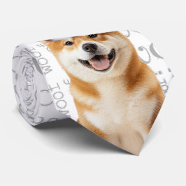 かわいい秋田犬のクリスマス・ドッグ・ラバー ネクタイ