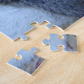 かわいい秋田眠っているオリジナル犬の睡眠写真 ジグソーパズル (側面)