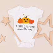 かわいい秋祖父母の妊娠発表 ベビーボディスーツ