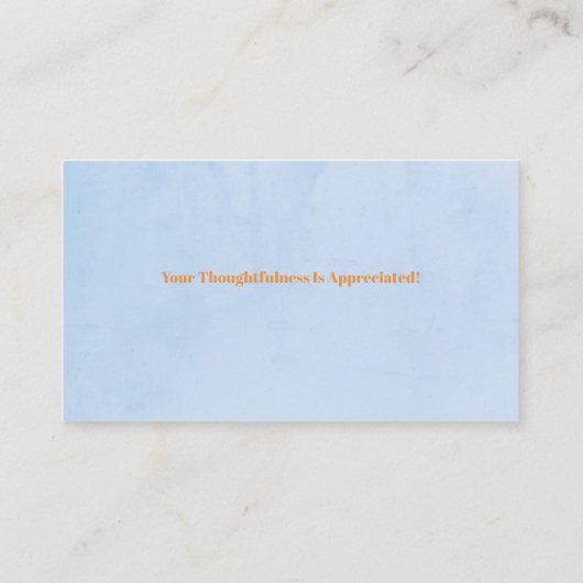 かわいい秋秋のクマかぼちゃおむつラッフル 名刺 (裏面)