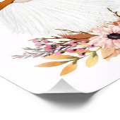 かわいい秋花模様と格言ウォールアート フォトプリント            (角)