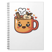 かわいい秋茶クラシックTシャツ ノートブック (正面)