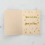 かわいい秋 カード (内部)