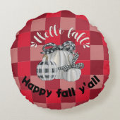 かわいい秋 ラウンドクッション (裏面)